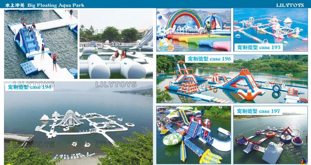 Giant Water Park Schwimmende Aqua Park Wasser Spiele