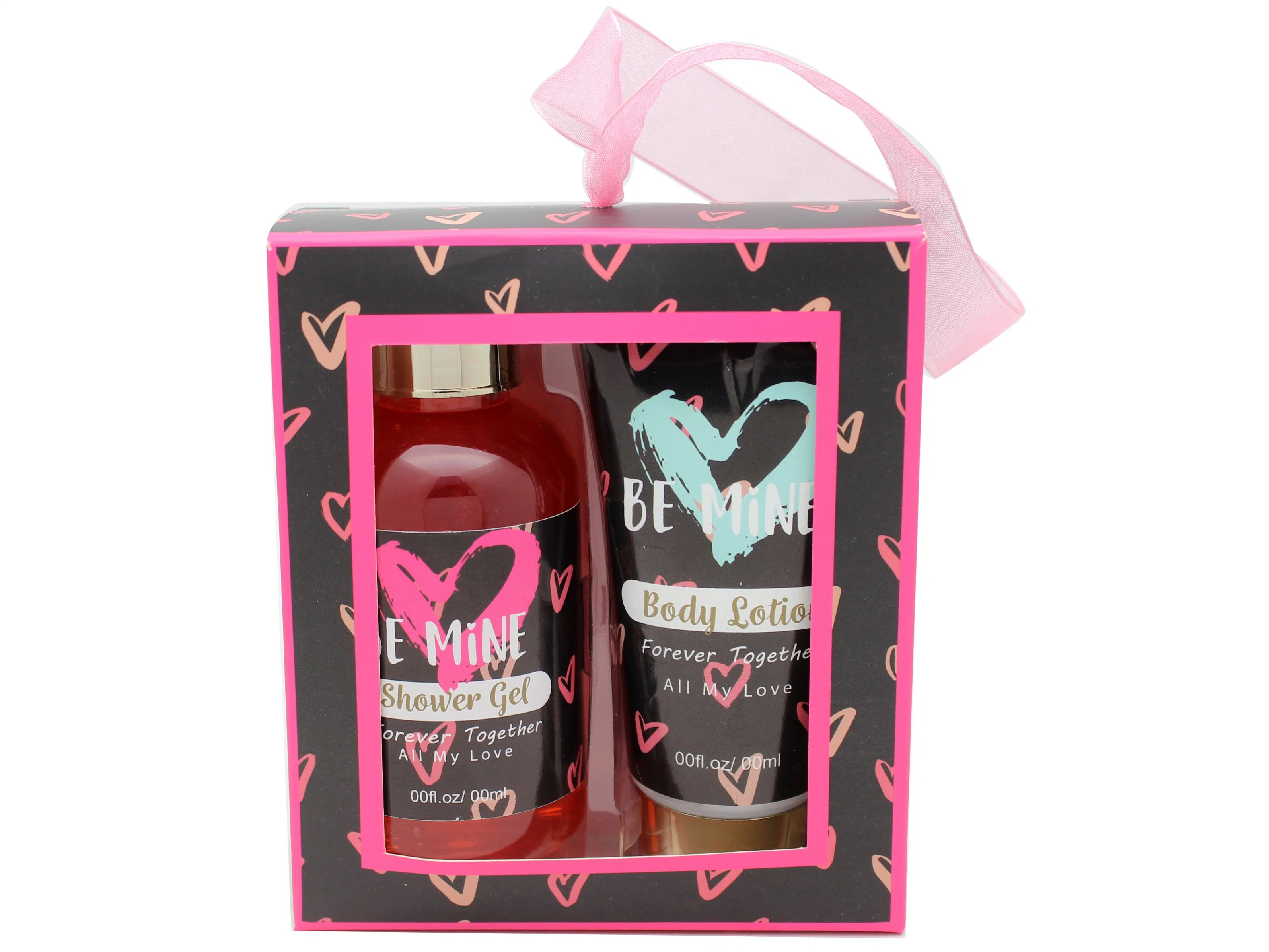 OEM Factory Valentine Gift Set Natural Fragrance Personal Care Set Body Wash Shower Gel