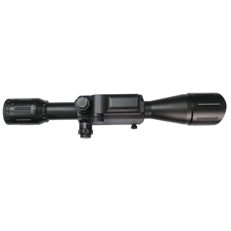 6X42 Range Finder Scope Riflescope with Laser Rangefinder