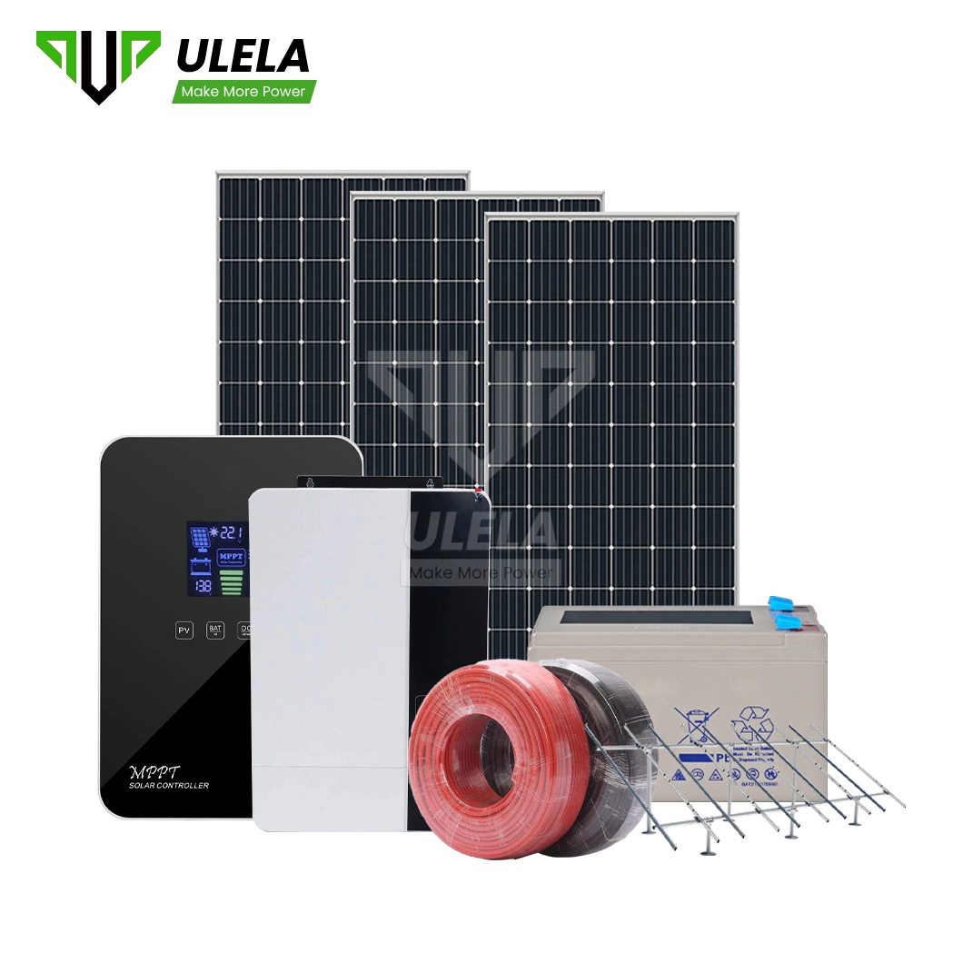 Ulela Solar Power Generation 5/10/10kw grossista amostra disponível melhor Grade Desligado do Sistema de Bateria China Montado sobre o avanço do sistema PV