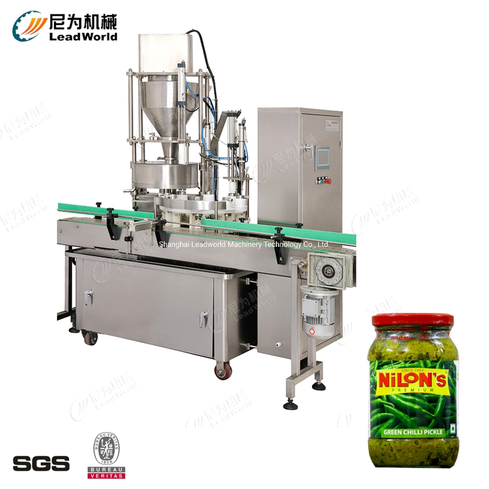 Pickle Jars Bottles Cans Filling Machine Capping Machine Labeling Machine Production Line