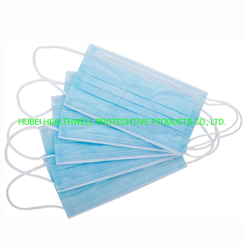 Non Woven Disposable Blue Face Mask with Earloop