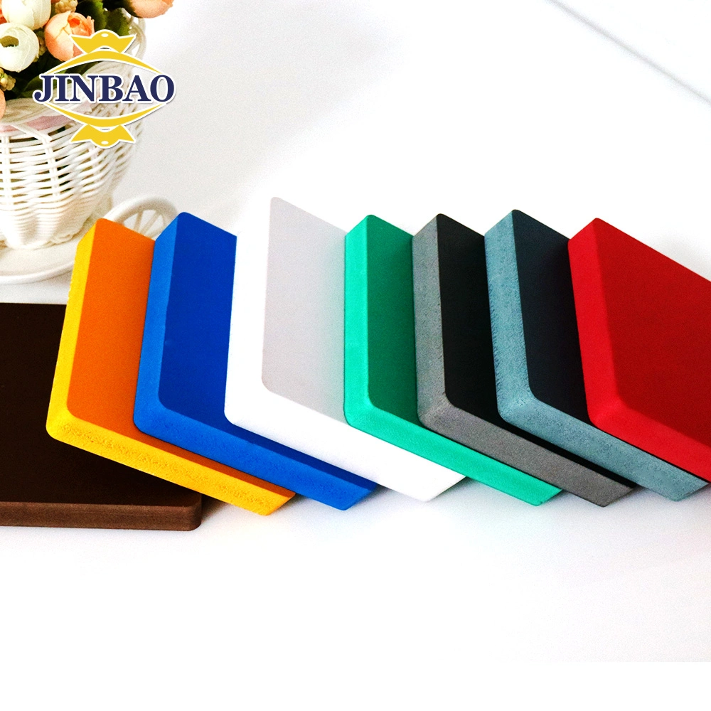 Jinbao Decorative Waterproof Cabinet 10mm 12mm 18mm Exterior Wall Panel Rigid Flexible Expanded Making Sheets Free Pvc Foam Board