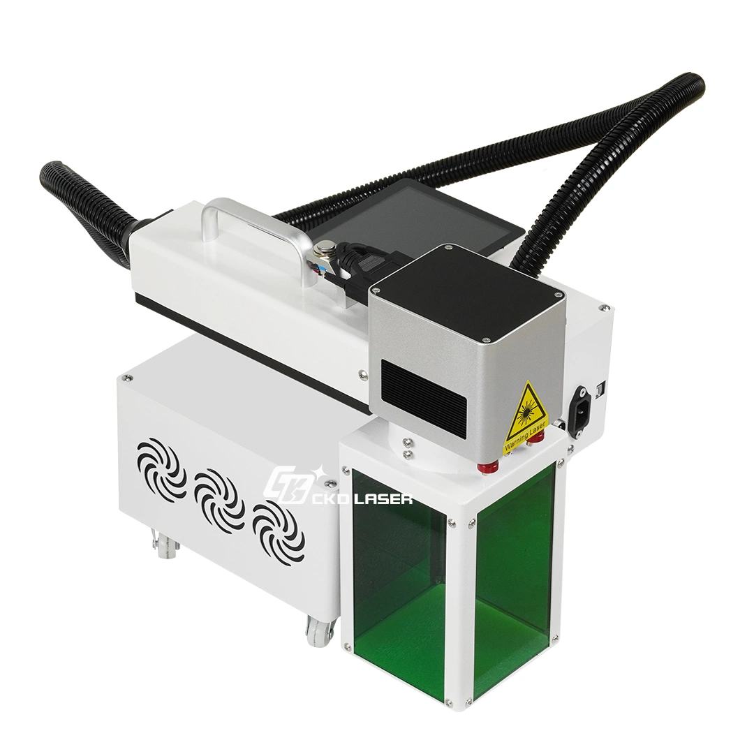 Laser Moving Marker for Marking Engraving Big Uneven Metal Without Touching