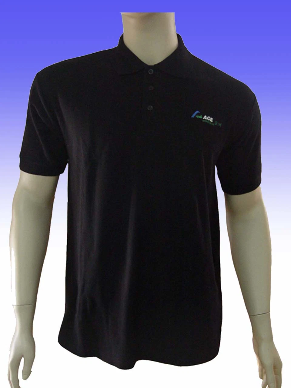 Camisetas de polo de golf con cuello tejido y logotipo bordado de marca para hombres