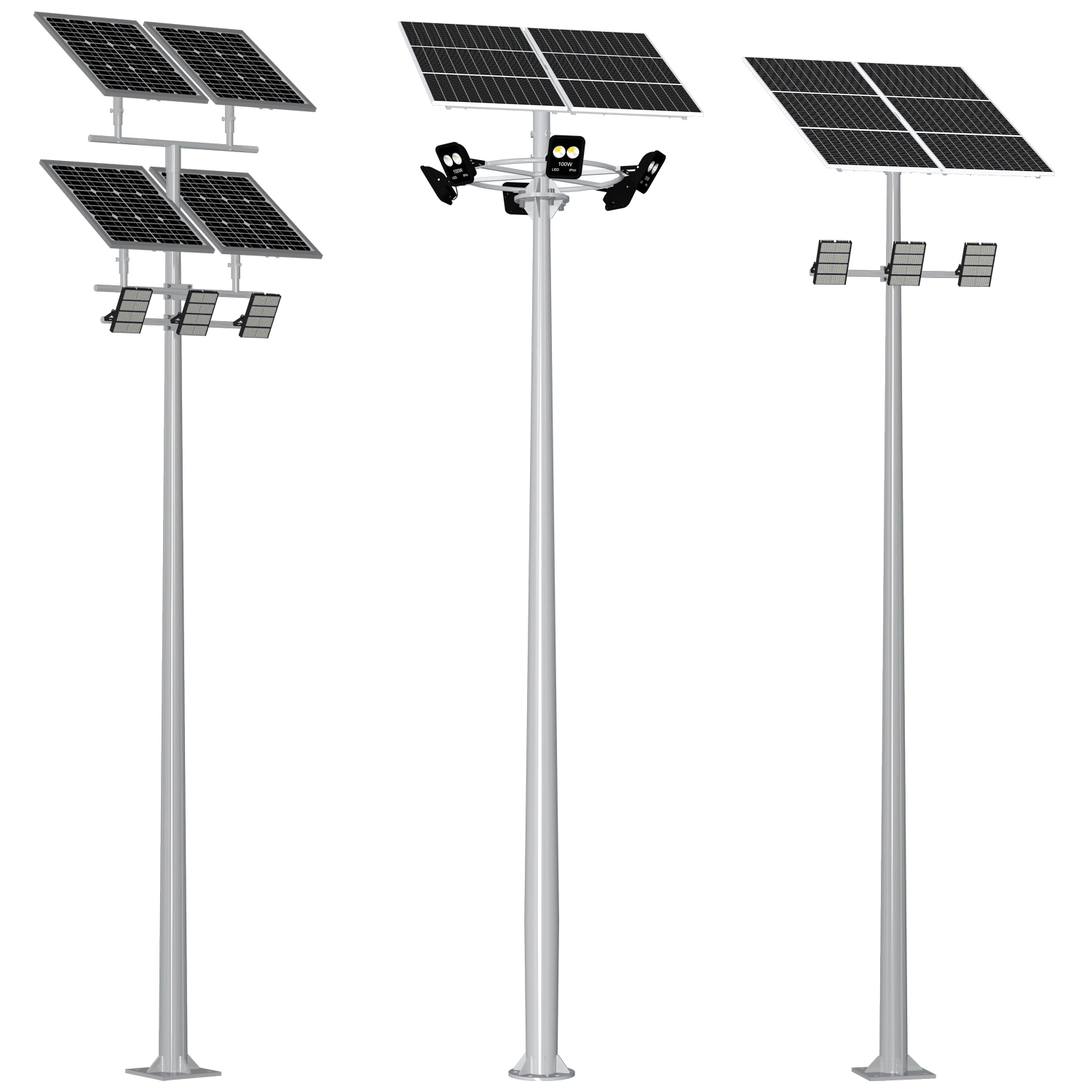 ODM OEM Football Field LED Solar High Pole Street Lights Lamp