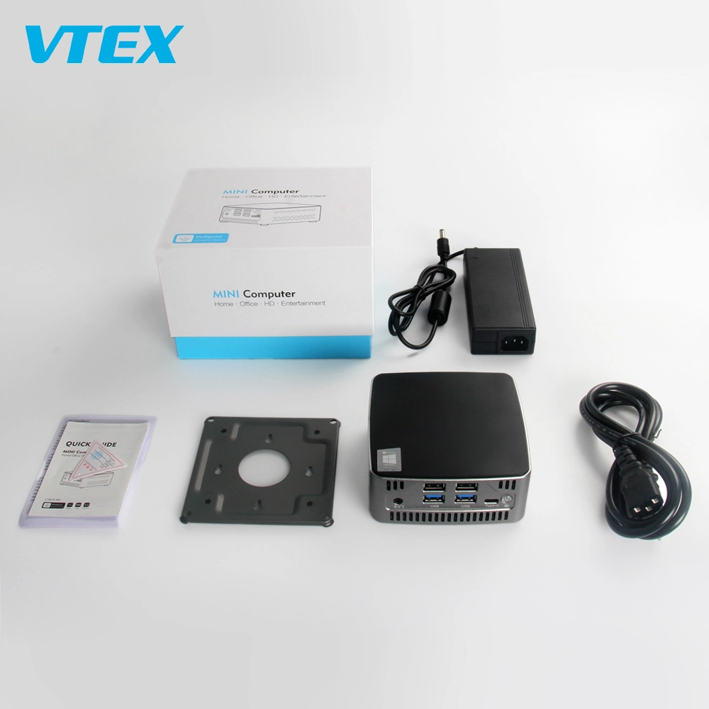 Vtex Mini PC Factory Nuc Barebone Rich Ports Office Server Business Minipc Small Desktop Computer for Home Office