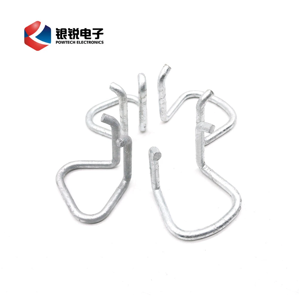 FTTH Fitting on Pole Galvanized Steel Rod Suspension Cable Ring Drop Wire Clamp