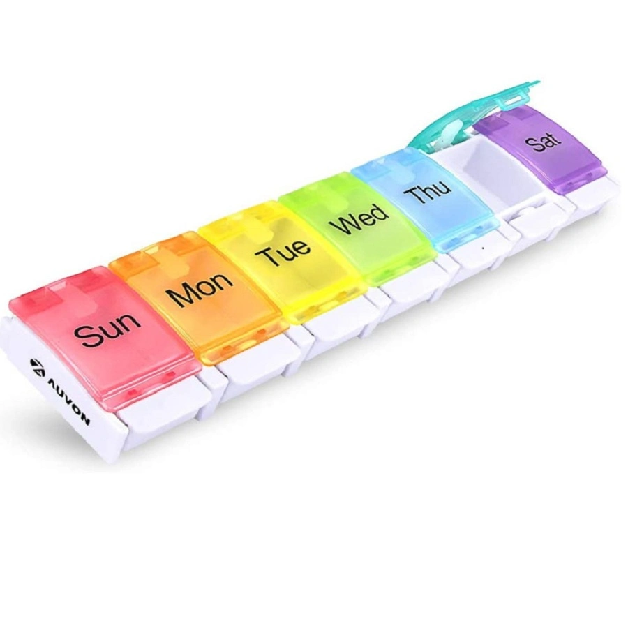 Promotion Rainbow Pill Case Premuim Kit Bag Pills Cases Container Counter First Aid Medicine Box