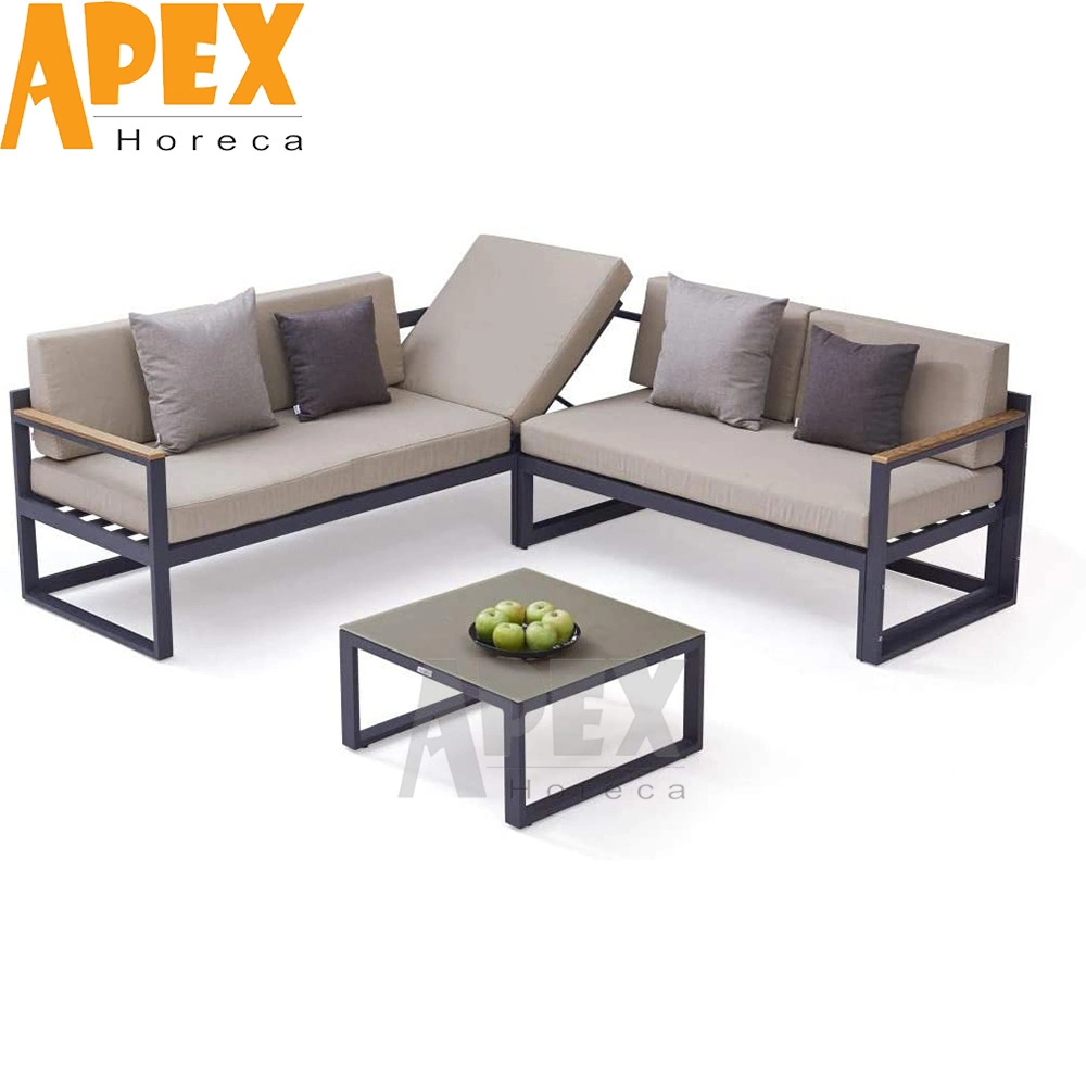Fabricante China Wholesale/Supplier Jardín Salón Marco de aluminio juego de muebles modernos sofás de exterior