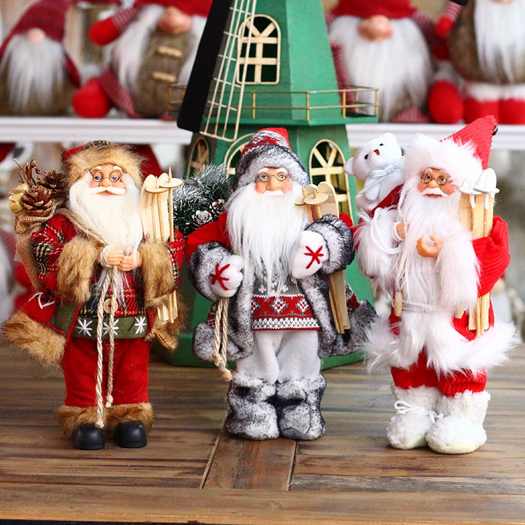 Christmas Santa Claus for Holiday Wedding Party Decoration Ornament Craft Gifts