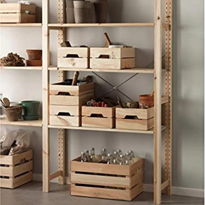 Wooden Crate Small Box for Home Office Storage Organization