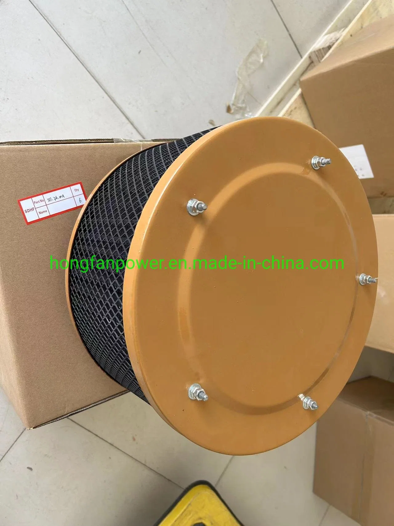 Jdec Jinan Diesel Engine Marine Engine B6190zlcza-2r (1000r/min, 300kW) Spare Parts Air Cleaner 511.36.00A