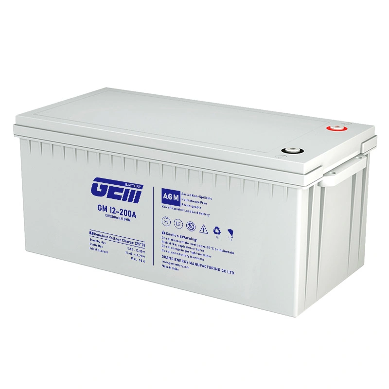 China de fábrica OEM 12V200AH Deep-Cycle de larga duración de batería de almacenamiento de gel para paneles solares/Autos/UPS/casa/Cleaning-Machine/Park/Vehículo/Telcom/MMS