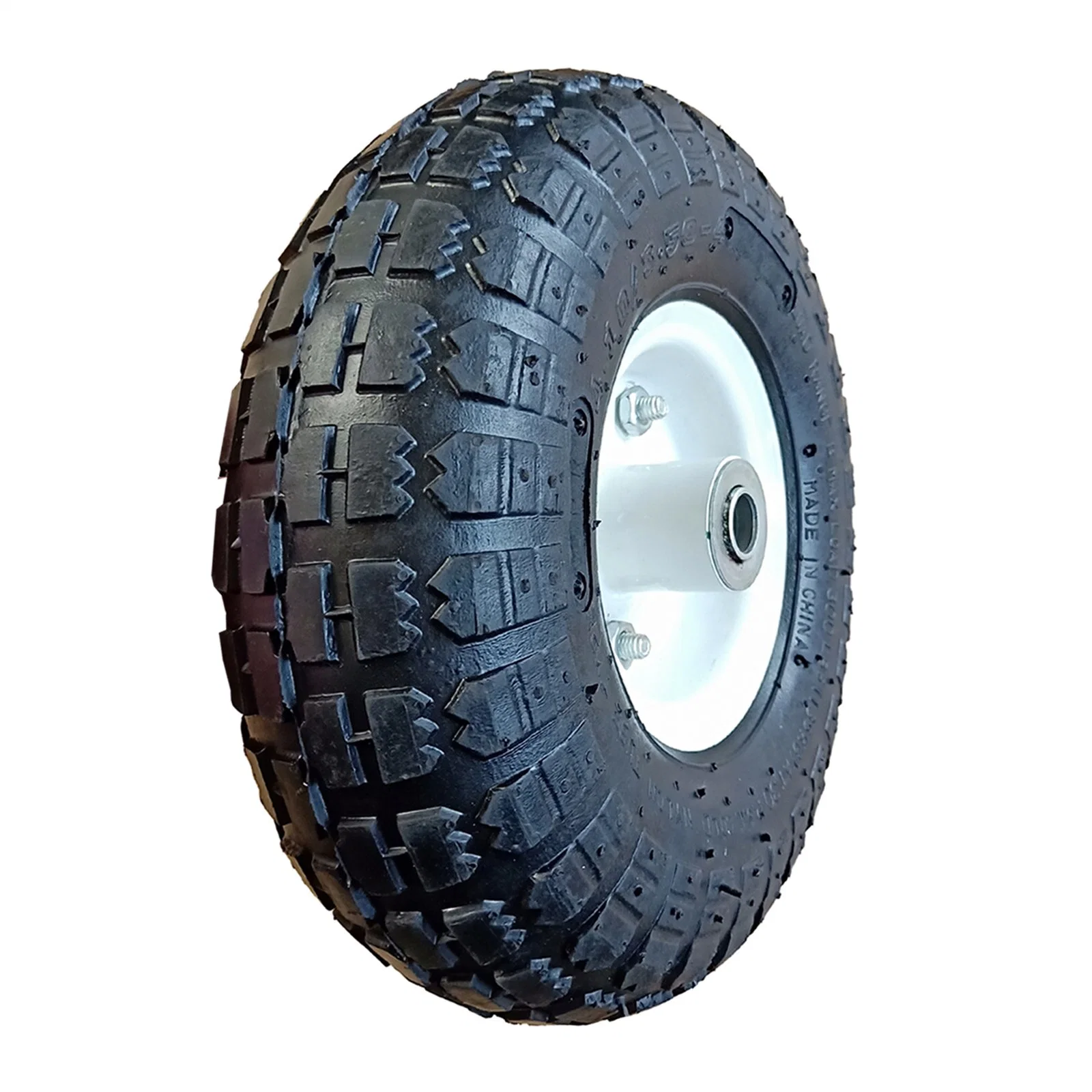 10" Rubber Tyre Wheels for Hand Truck/Trolley/Garden Utility Wagon Cart