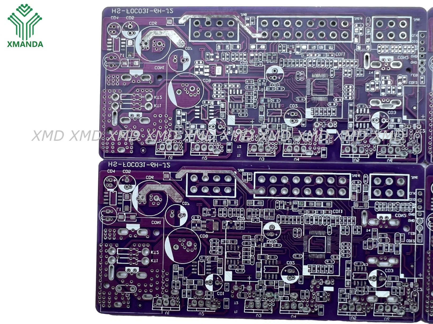 Printed Purple PCB for Electronics