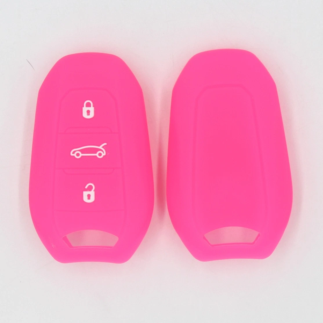 Promotional Gift Silicone Car Key Case Cover 4 Buttons for P Eugeot