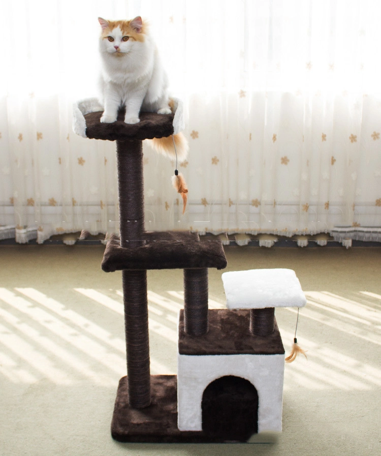 Climbing Frame Cat Scratching Pillar Tree Tower Shelf Nest Grinding Tongtian Pillar