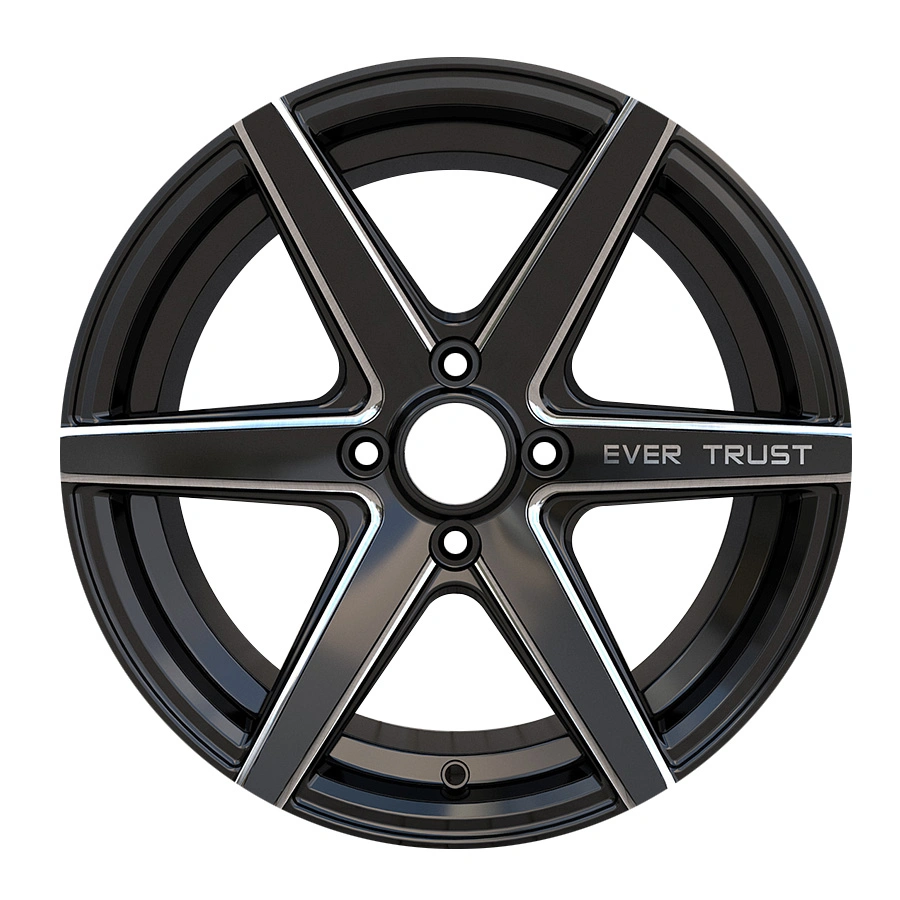 Custom Alloy Wheel 15X7 Satin Black gefräste Speichen Rim Tuner Räder