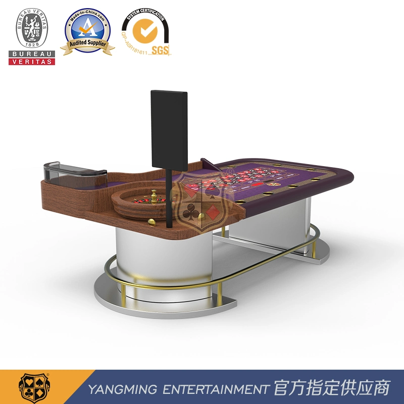 80cm Imported High quality/High cost performance  Solid Wood Luxury Manual Roulette Road Single Poker Table Original Design Ym-Rt02