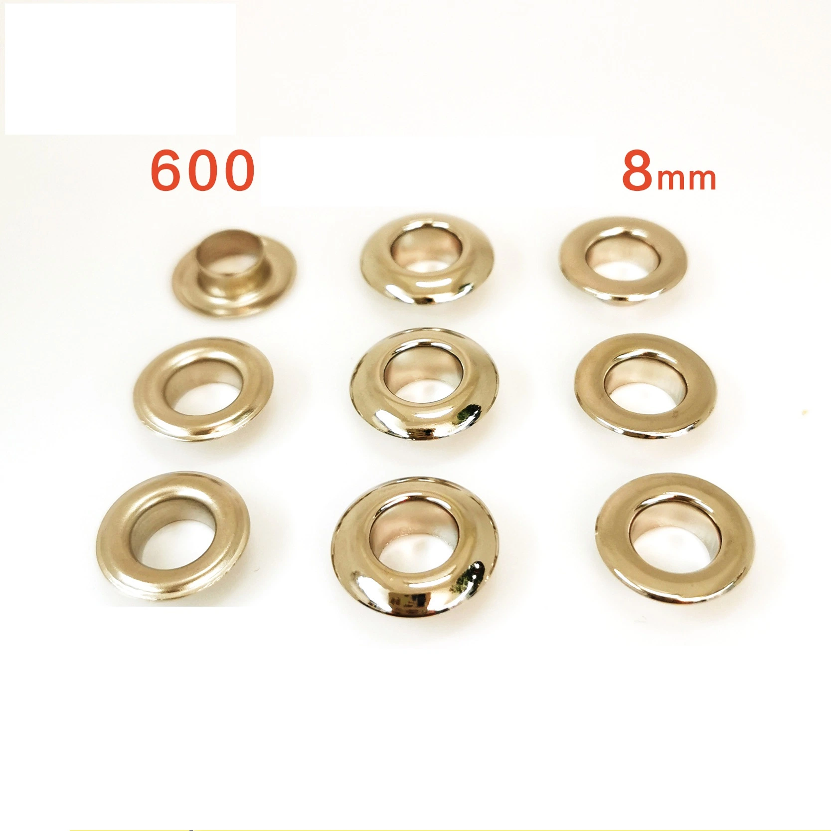 Professional High Quality Brass / Stainless Steel Gold Round Metal Eyelet for Apparel