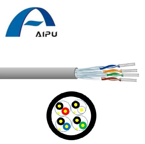 Aipu Eia RS 422 Applications Computer Cables 4 Pairs 8 Cores Individually Al-Pet Tape with Tinned Copper Drain Wire