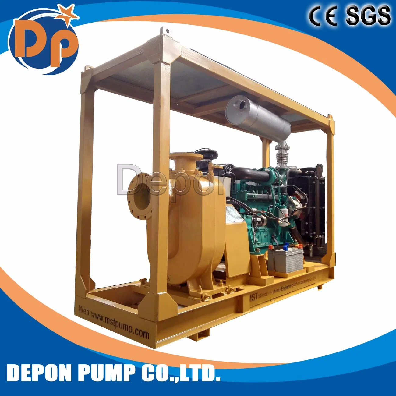 Diesel Water Pump Self-Priming Diesel Pump for Waste Water Transfer