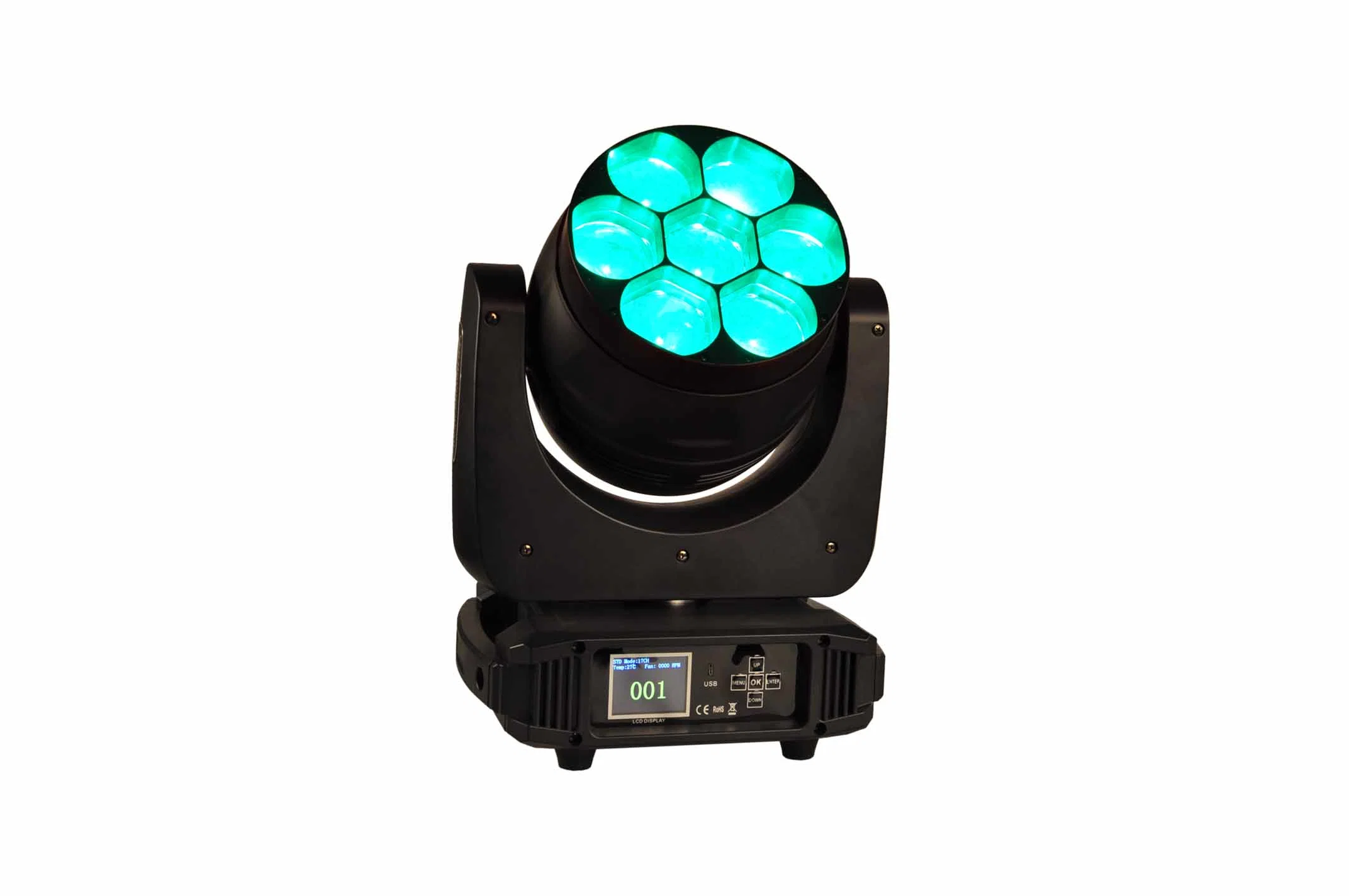 7X40 W 4in1 RGBW Zoom LED Wash Moving Head DJ Stage Licht für Veranstaltung