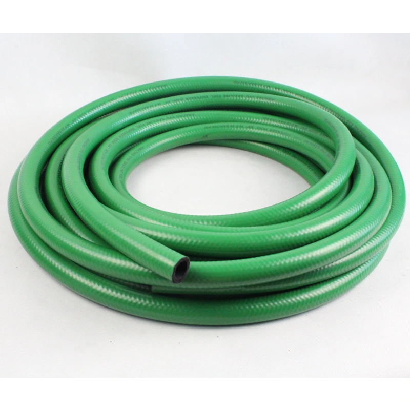 Flexible Gasoline Hose with Braided Fiber Reinforcement and One Way Steel Wire