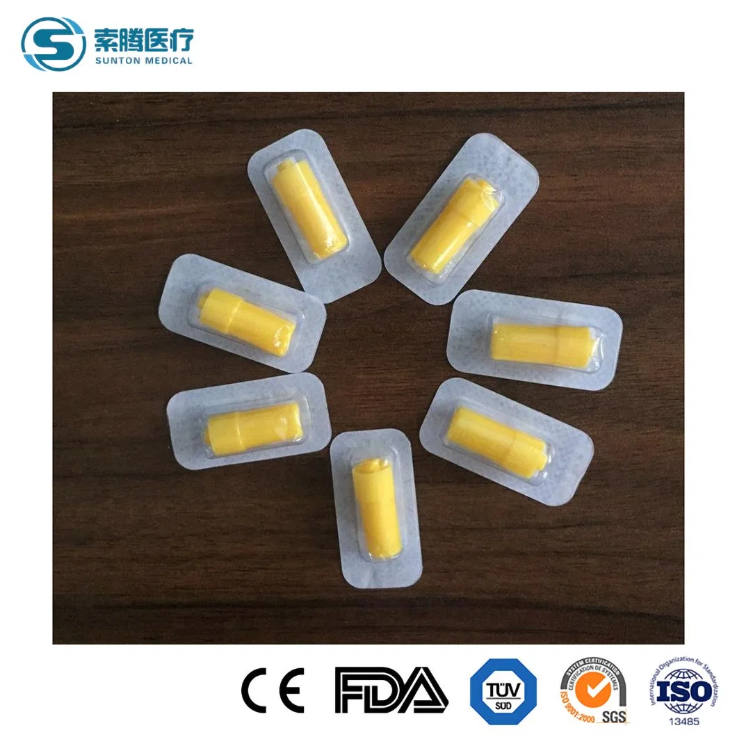 Sunton Hep Lock Cap China Disposable Heparin Cap Suppliers 3ml 4 Ml Plastic Pet EDTA K3 Vacuum Blood Collection Heparin Tubes Containe Heparin Cap for Injection