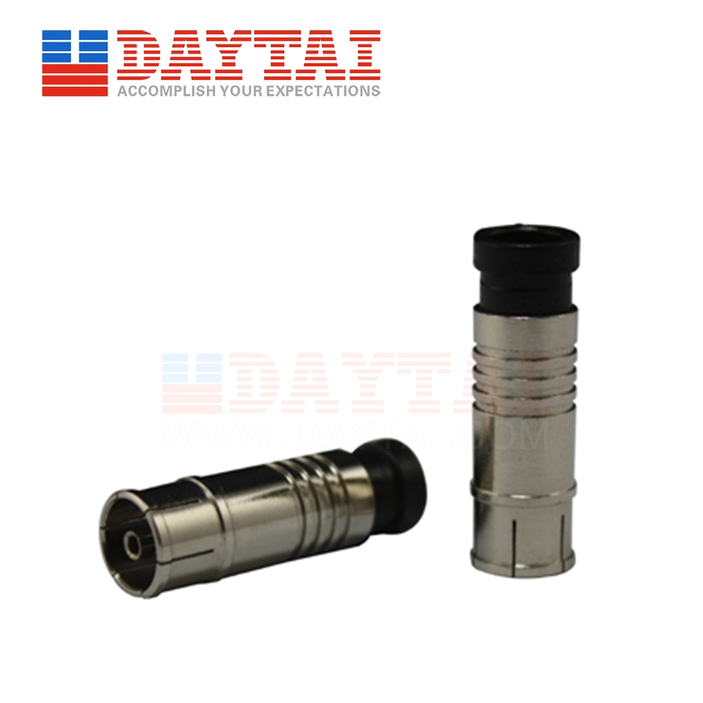 CATV TV IEC Conector macho para cable coaxial RG6