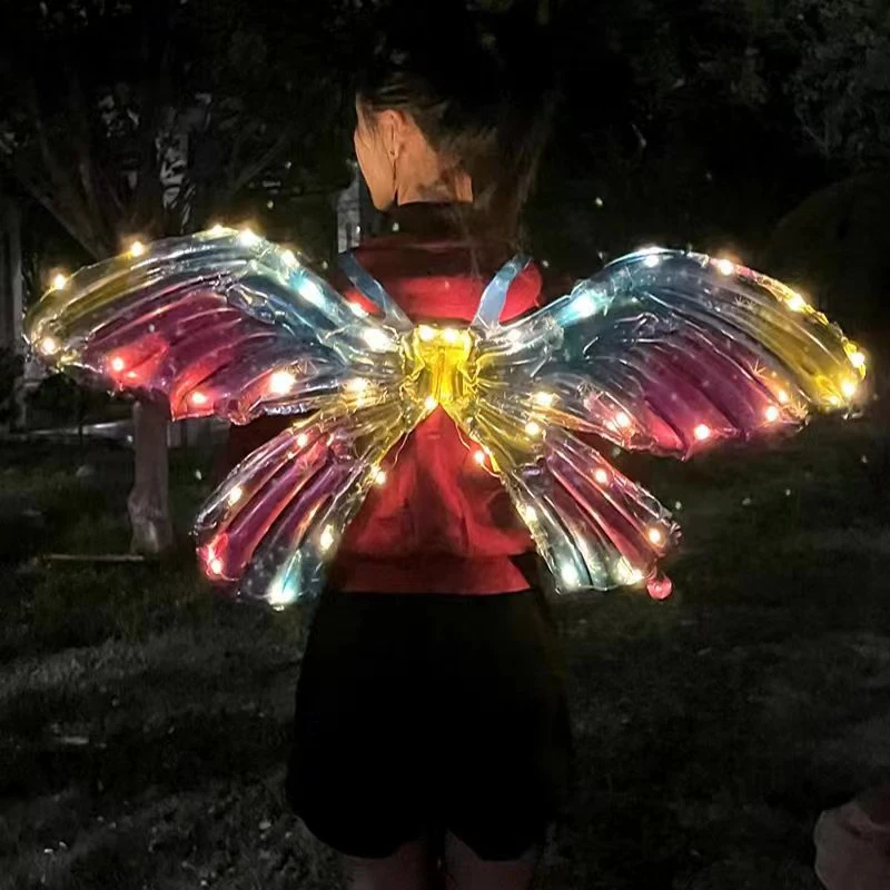 Butterfly Wings Children&prime; S Festival Angel Wings Children&prime; S Travel Souvenir Toy Decoration Birthday Party Decoration Aluminum Foil Balloon