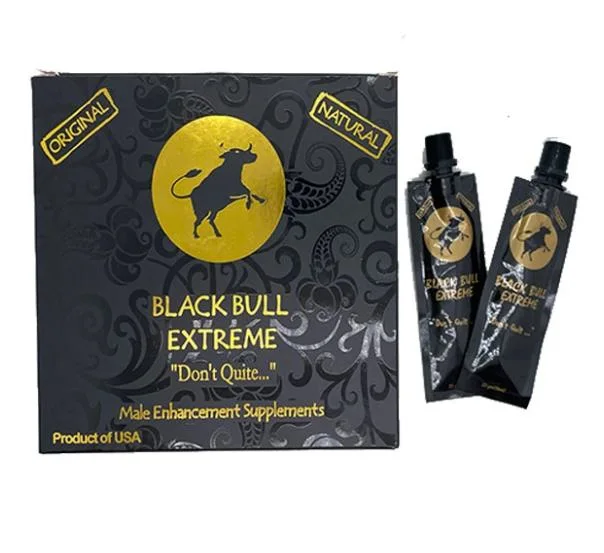 Black Bull Honey Extreme 12 bolsas largo tiempo para los hombres Miel de vaca negra