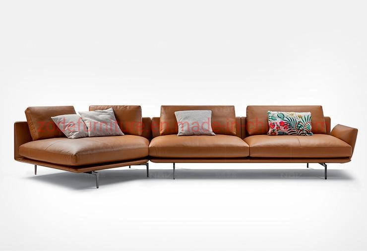 Zode Sektion modernes Sofa-Set Möbel sectionals Chesterfield Corner L Geformtes Wohnzimmer PU-Ledersofa