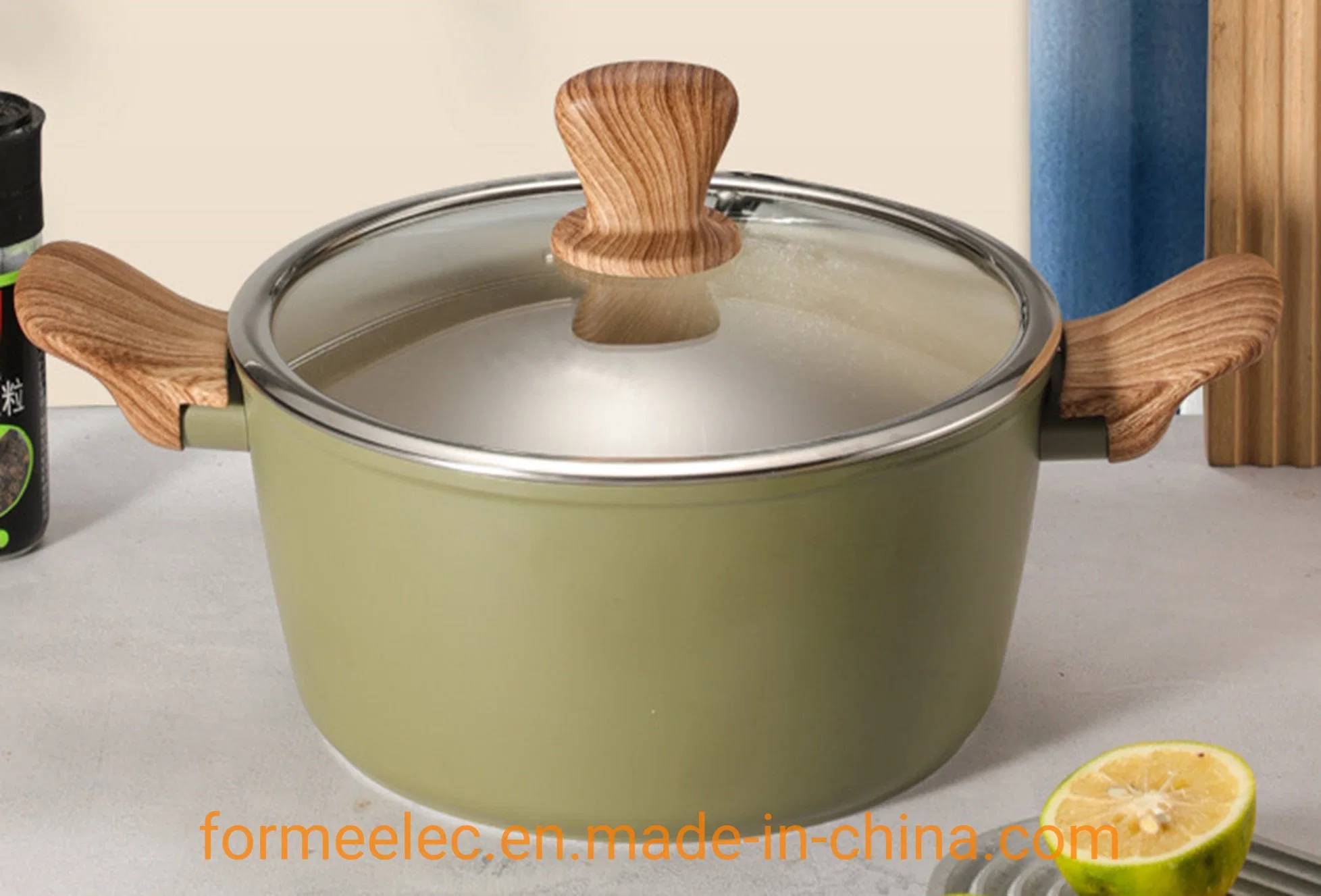 Aluminum Fry Pan Non-Stick Cookware Maifan Stone Fry Pan 24cm 28cm Marble Frypan