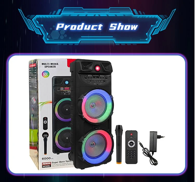 Dualer 10 Zoll Zqs10205 Karaoke Wireless Party Bluetooth-Lautsprecher Für Den Außenbereich