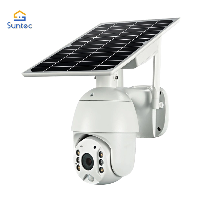 Video IP Digital Wireless Outdoor WiFi PTZ Dome Solar Panel Camera