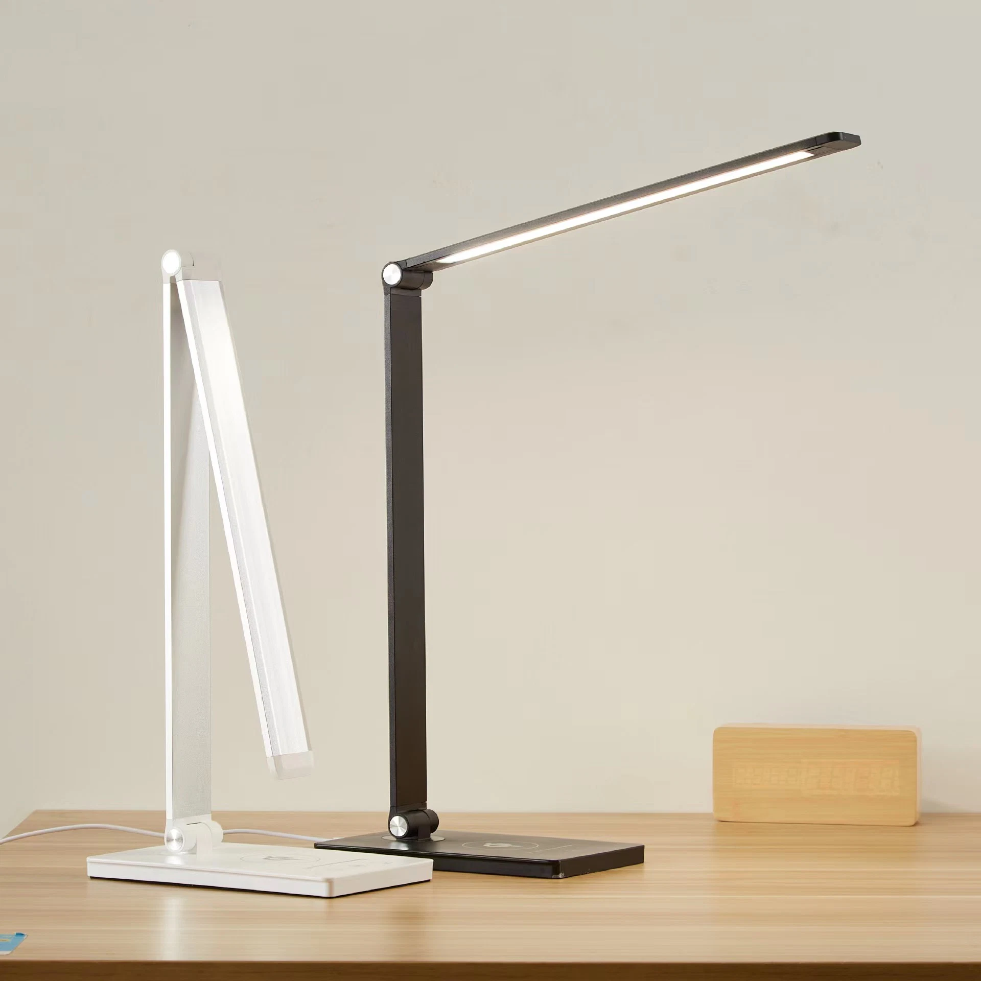 Touch Control Lmpara De Mesa Dimming Brightness Wireless Charge Folding LED Desk Lamp for Reading Study Working