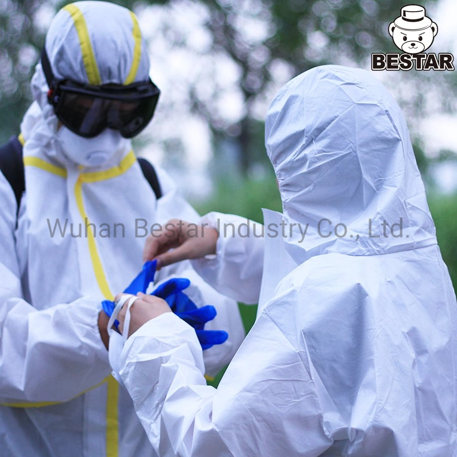 Retirada de amianto usos farmacéuticos Tipo 56 mono Microprous traje de protección traje Vestido de seguridad