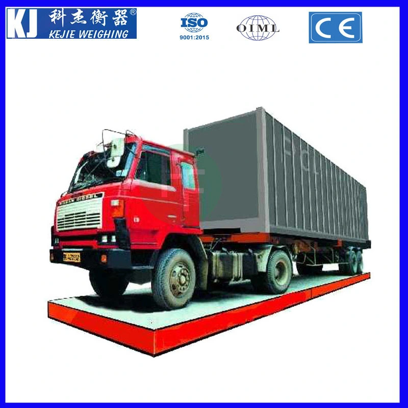 10mm Checkered Plate Weighbridge 80t 18mx3m with OIML Certificate From China Kejie Factory for Industrial Application