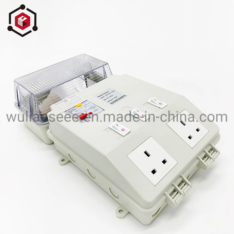 Two Sockets Small Power Distribution Unit with Bulk Light