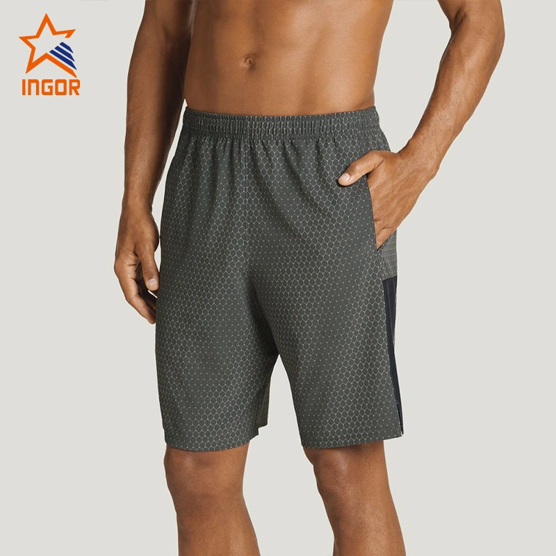 Ganzwertiges Hochleistungs Herren Sportbekleidung Mode Kleidung elastische Waistaband Hose Laufshorts