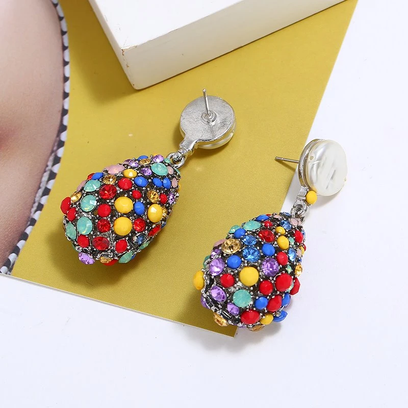 Women Fashion Earrings Steel Classic Earring Hot Sale Jewelry Turquoise Earring Fashion Earring (01)