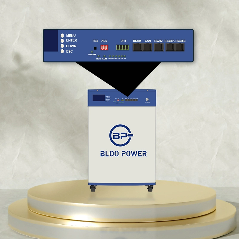 Bloopower 10kw 10kWh 20ah 400 Ah 48 Volt für Zuhause Beleuchtung Residenental 3,2V 80Ah Solar Energy Cell Ladegerät Gehäuse Wandmontage Leistung