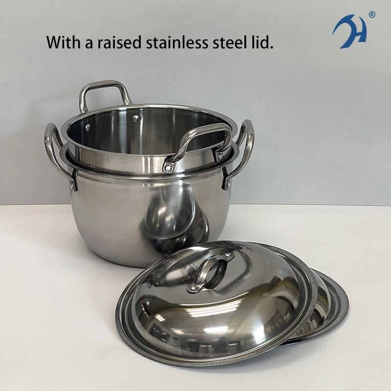 Wholesale Kitchen Appliances 410 Stainless Steel Cookware with Lid