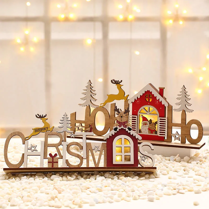 Artesanía de madera personalizada decoración ornamentos de Navidad