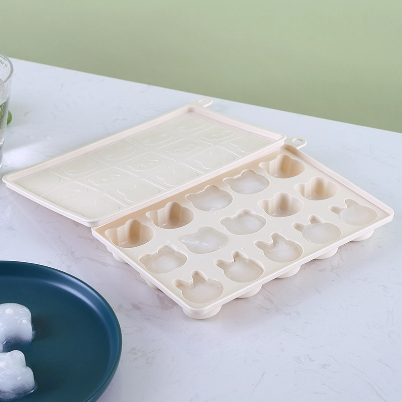 Wiederverwendbare PE-Würfeleinschübe Formen leicht lösbar und flexibel spülmaschinenfest Homemake BPA Free Ice Cube Tray