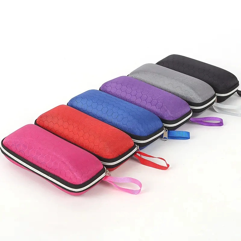 Ready to Ship Wholesale/Supplier Glasses Holder Car Sunglasses Cover Watch Pouch Leather Black Sunglasses EVA Case