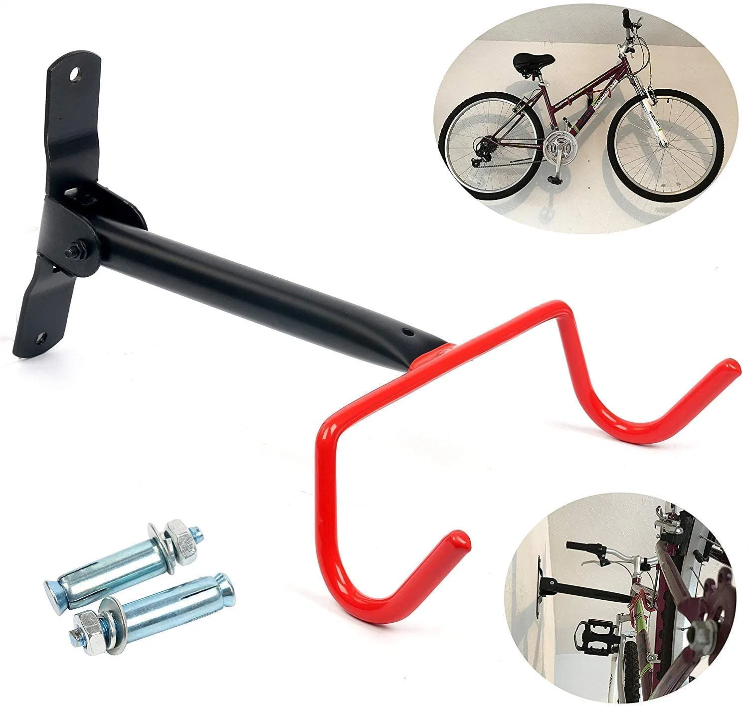 Steel Indoor Bike Stand Rack Hanger Aluminum Wall Mount Storage