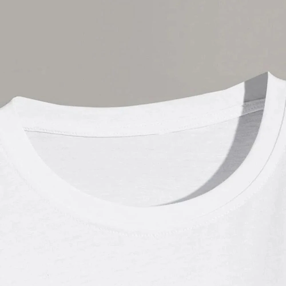 Grossiste de T-shirts unis pour hommes de haute qualité, blancs, personnalisés par sublimation, en vrac, pour l'été.